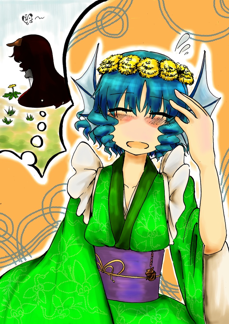 imaizumi kagerou and wakasagihime (touhou) drawn by cink-knic