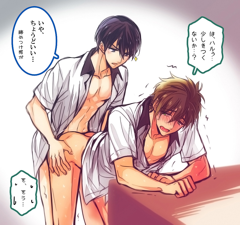 tachibana makoto and nanase haruka (free!) drawn by gaon_(hisuikairou)