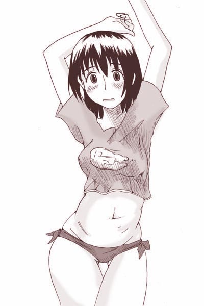 ayase fuuka and aramaki scaltinof (yotsubato! and 1 more) drawn by abubu