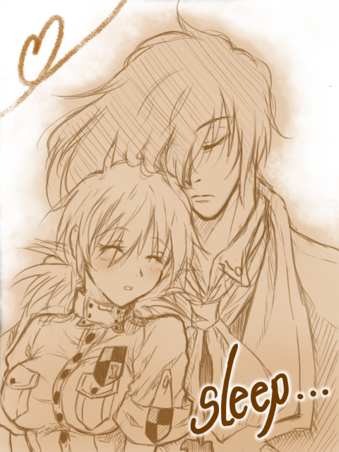alucard and seras victoria (hellsing) drawn by kurobe_sclock