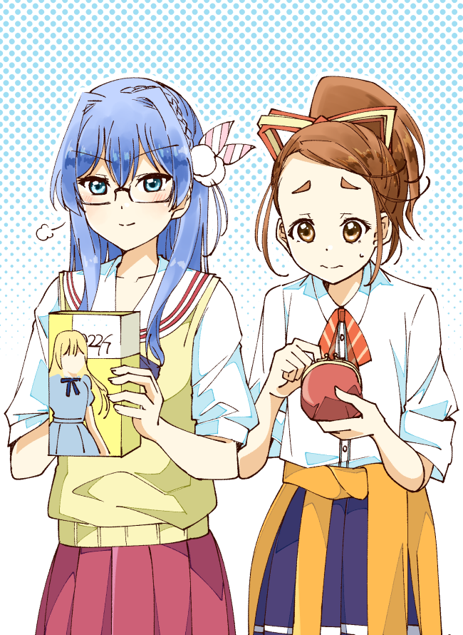 maruyama akane and kono miyako (22/7) drawn by trefle_r