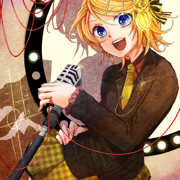 kagamine rin (vocaloid and 1 more) drawn by ui_(rot)