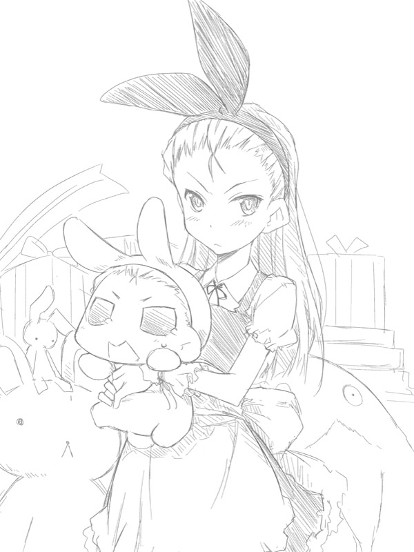 minase iori, usa-chan, and io (idolmaster and 1 more) drawn by akane_yuki