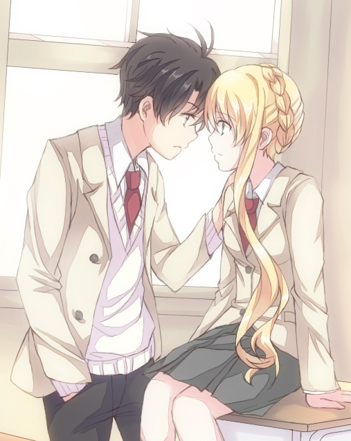 kaizuka inaho and asseylum vers allusia (aldnoah.zero) drawn by misuzu_(iridescence)