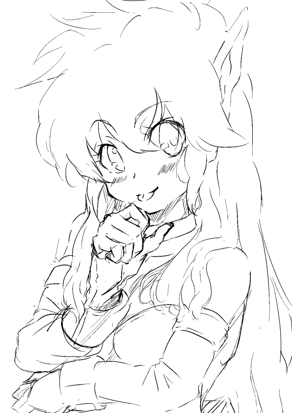 nei (phantasy star and 1 more) drawn by akibin
