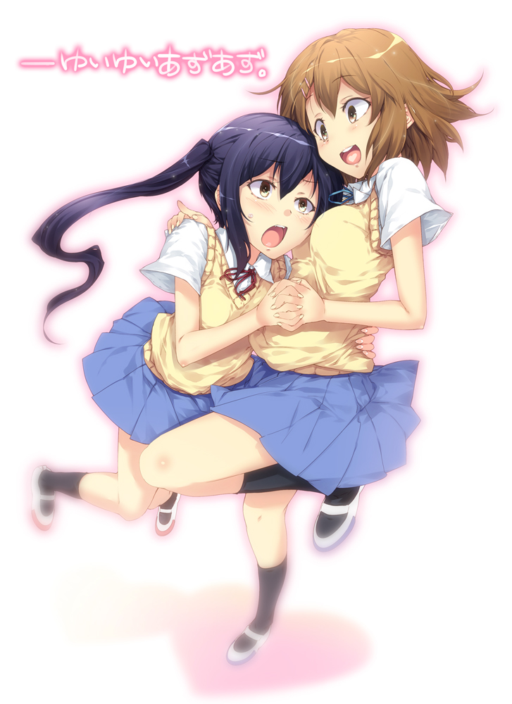 nakano azusa and hirasawa yui (k-on!) drawn by akari_maki