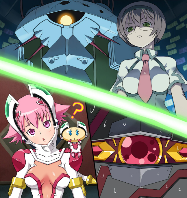 shishidou akiha, shishidou imoko, leopard, baba tsutsuji, and benkei (sora wo kakeru shoujo) drawn by majin_(marcia)