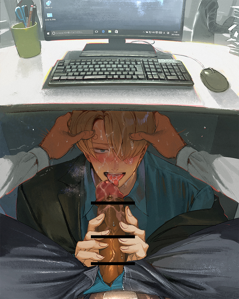 roronoa zoro and sanji (one piece) drawn by runa_(nori31291404)