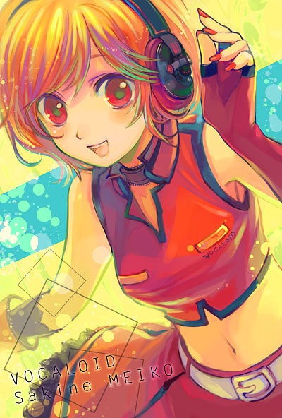 meiko and sakine meiko (vocaloid) drawn by ame_yamori
