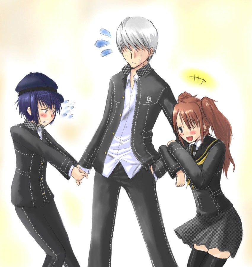 narukami yu, shirogane naoto, and kujikawa rise (persona and 1 more)