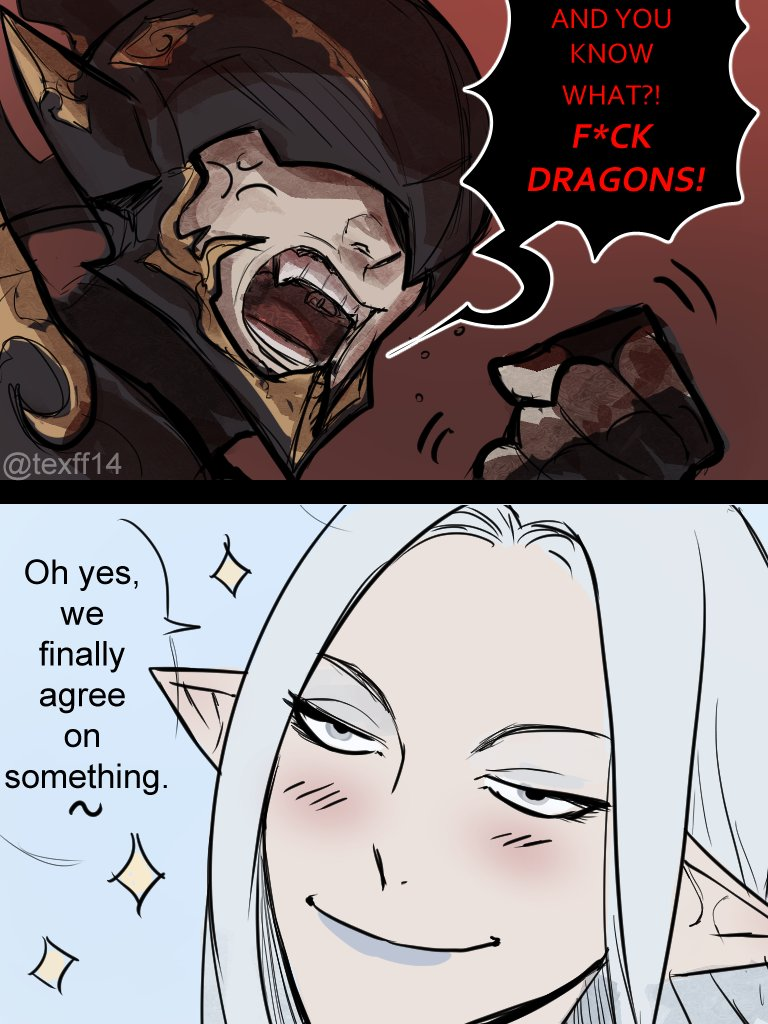 estinien varlineau and ysayle dangoulain (final fantasy and 1 more) drawn by texd41
