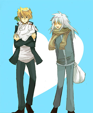 jonouchi katsuya and bakura ryou (yu-gi-oh! and 1 more)
