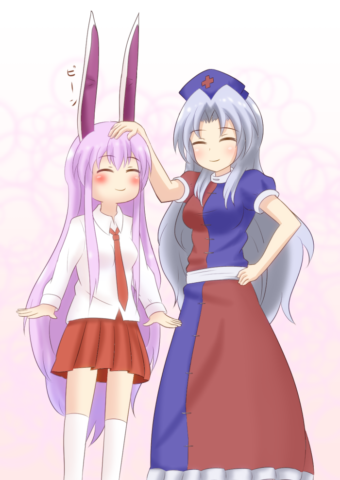 reisen udongein inaba and yagokoro eirin (touhou) drawn by jiwieru