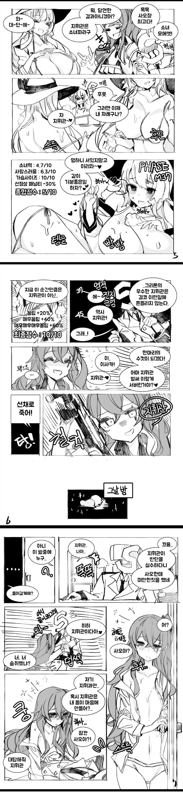 ump45, commander, m37, and s-head commander (girls' frontline) drawn by anparu