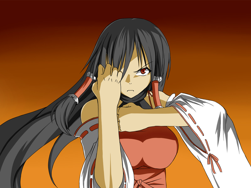 sendai hakurei no miko (original and 4 more) drawn by masoppo