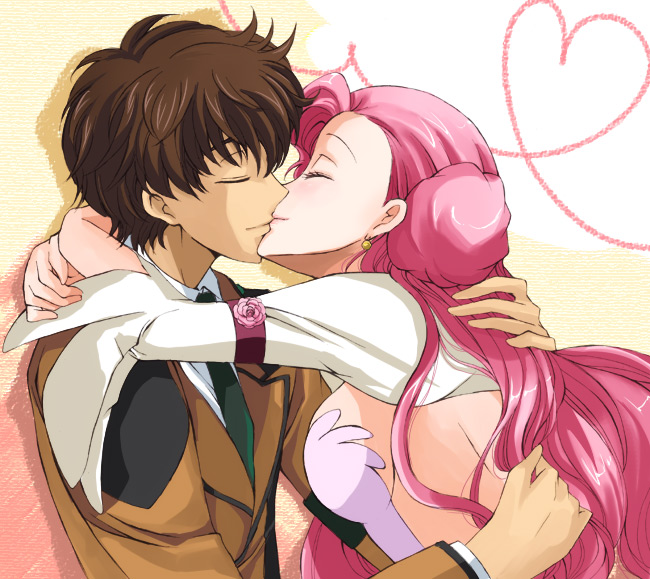 kururugi suzaku and euphemia li britannia (code geass) drawn by akina_tsukako