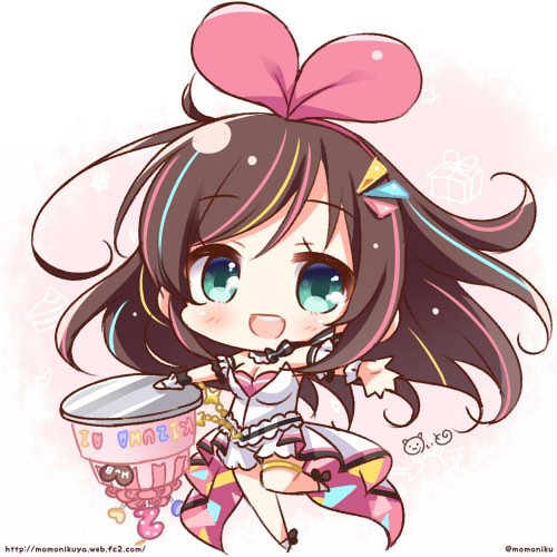 kizuna ai (kizuna ai inc.) drawn by momoniku_(taretare-13)