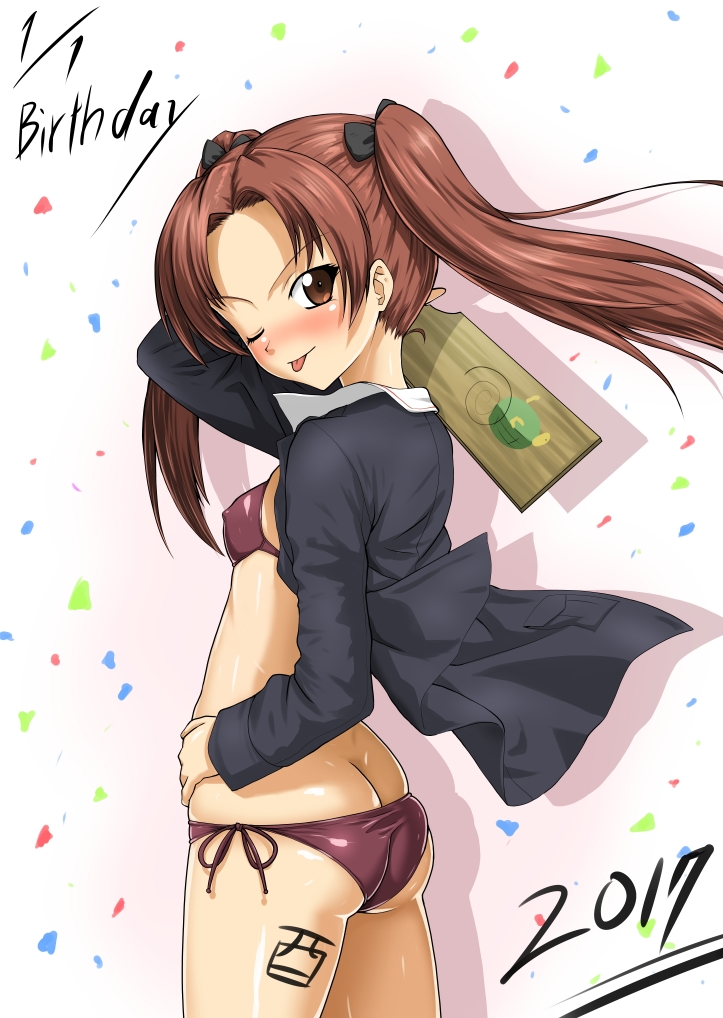 kadotani anzu (girls und panzer) drawn by cocoa_(cocoa0191)