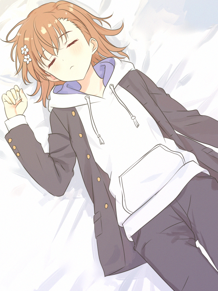 misaka mikoto and kamijou touma (toaru majutsu no index) drawn by eritri