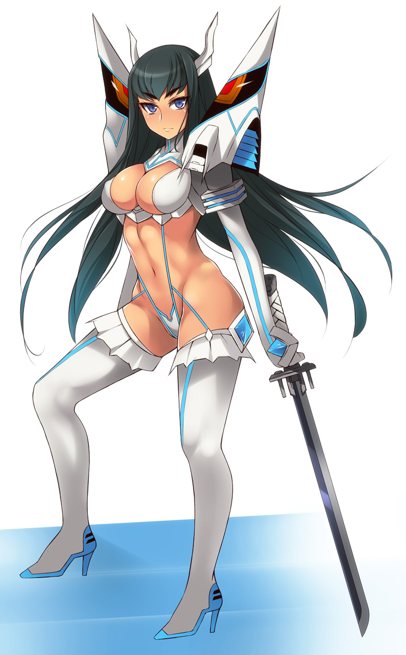 kiryuuin satsuki and junketsu (kill la kill) drawn by hevn