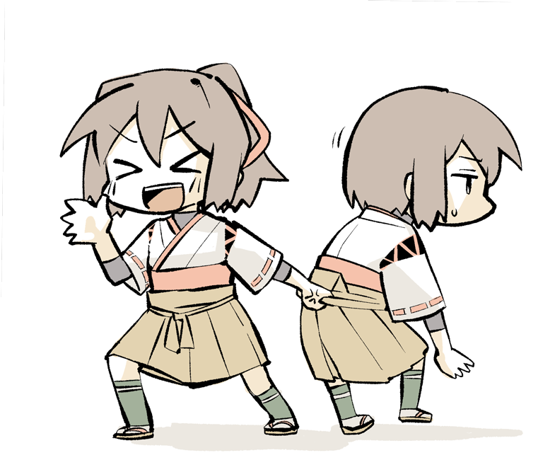 hyuuga and ise (kantai collection) drawn by konno_akikaze