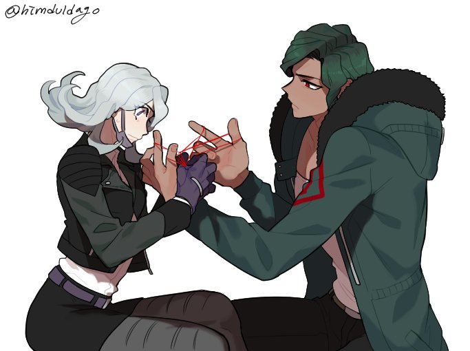 sakakura juuzou and kimura seiko (danganronpa and 1 more) drawn by himduldago