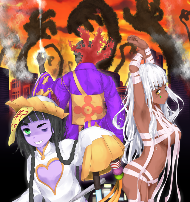 nephtys, niang-niang, and high priest (toaru majutsu no index and 1 more) drawn by shin_(highest1192)