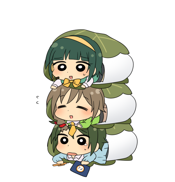 otonashi kotori, senkawa chihiro, and yamamura ken (idolmaster and 2 more) drawn by ohagi_(hagemochi)