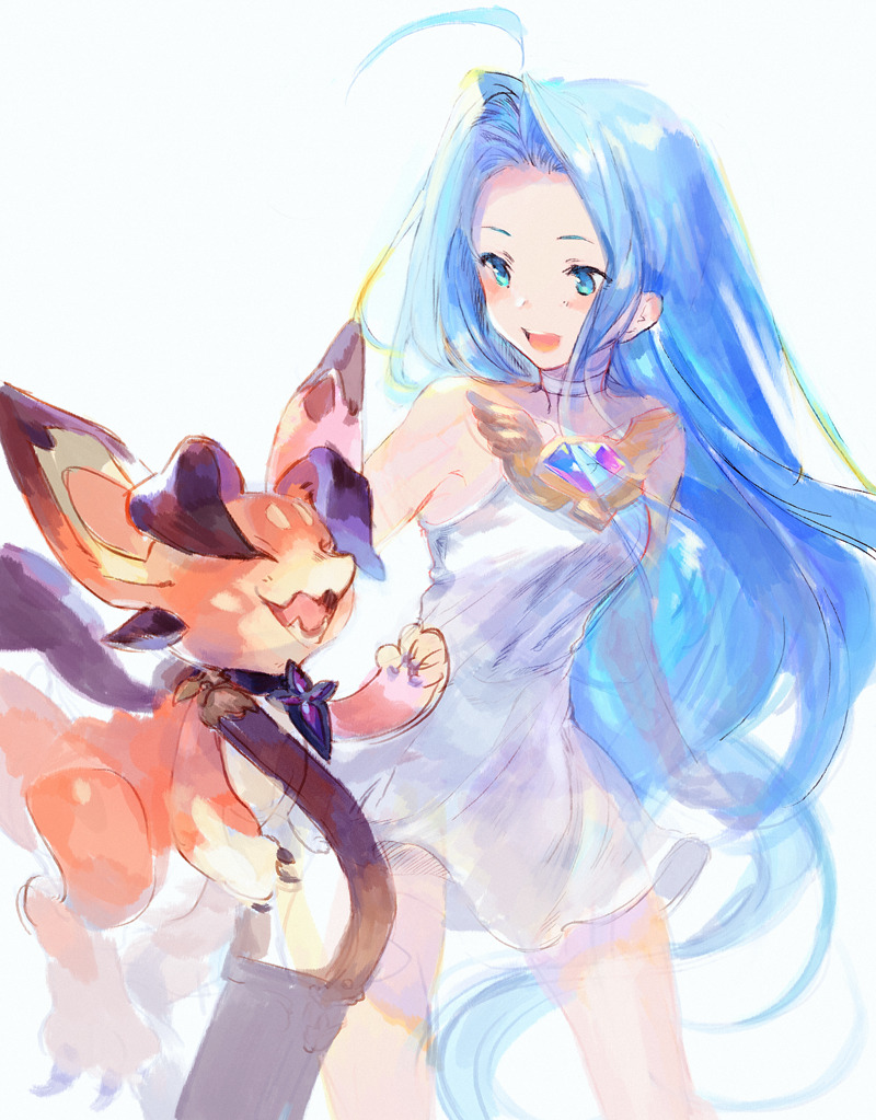 lyria and vyrn (granblue fantasy) drawn by shioiri_ham