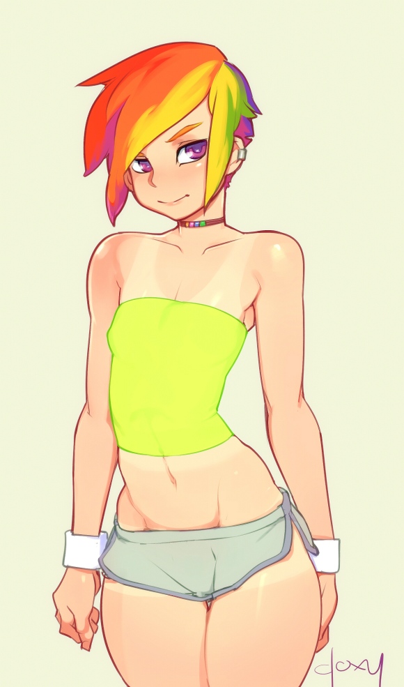 rainbow dash (my little pony and 1 more) drawn by doxy