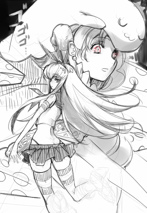 shimakaze, c.c., wo-class aircraft carrier, euphemia li britannia, and cheese-kun (kantai collection and 1 more) drawn by creayus