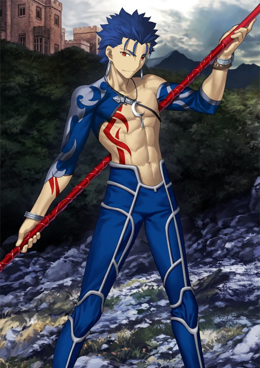 cu chulainn (fate and 1 more) drawn by takeuchi_takashi