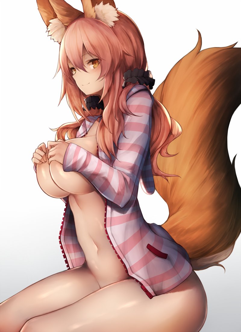 tamamo and tamamo no mae (fate and 1 more) drawn by snm_(sunimi)