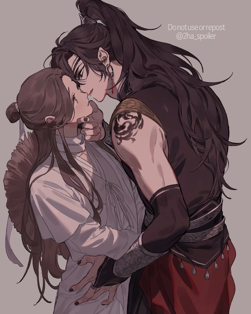 xie lian and hua cheng (tianguan cifu) drawn by galbae