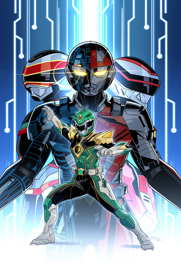 metalder, spielban, lady, and prime green ranger (power rangers and 4 more) drawn by emilio_lopez