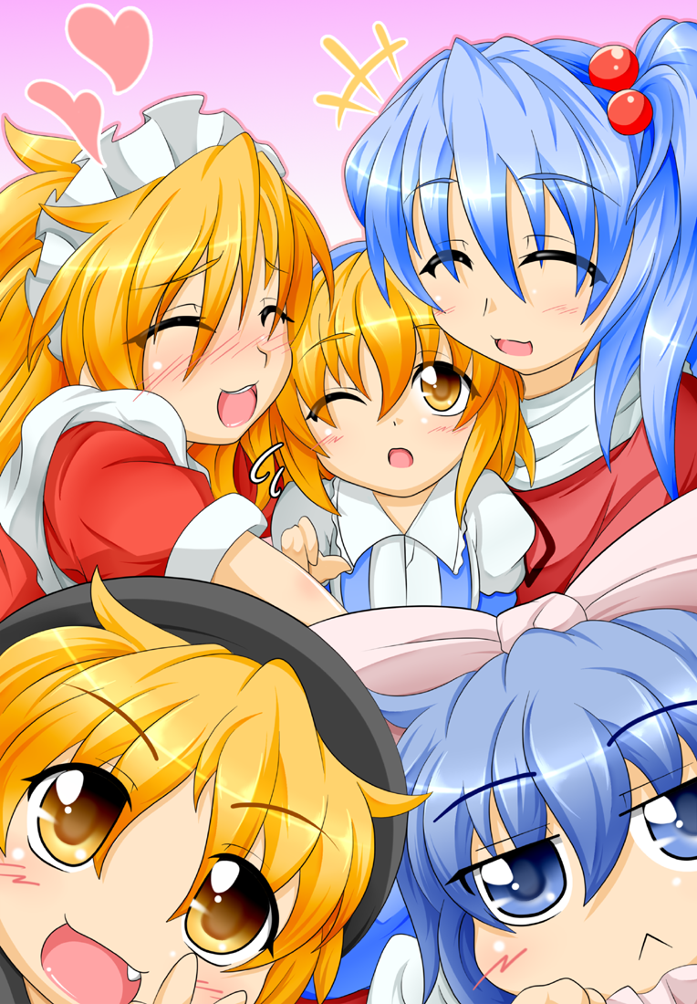 alice margatroid, shinki, yumeko, mai, and yuki (touhou and 1 more) drawn by kokujuuji