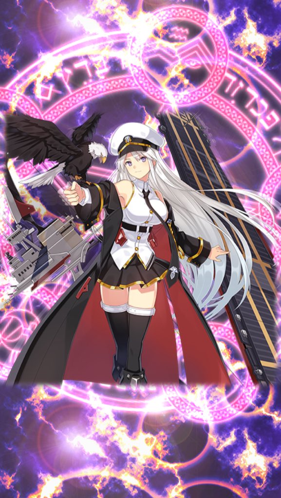 enterprise and grim (azur lane and 1 more) drawn by nephe_fall