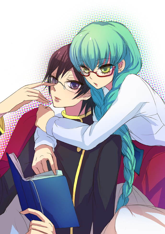 c.c. and lelouch vi britannia (code geass) drawn by shima_(h8222-9902m)