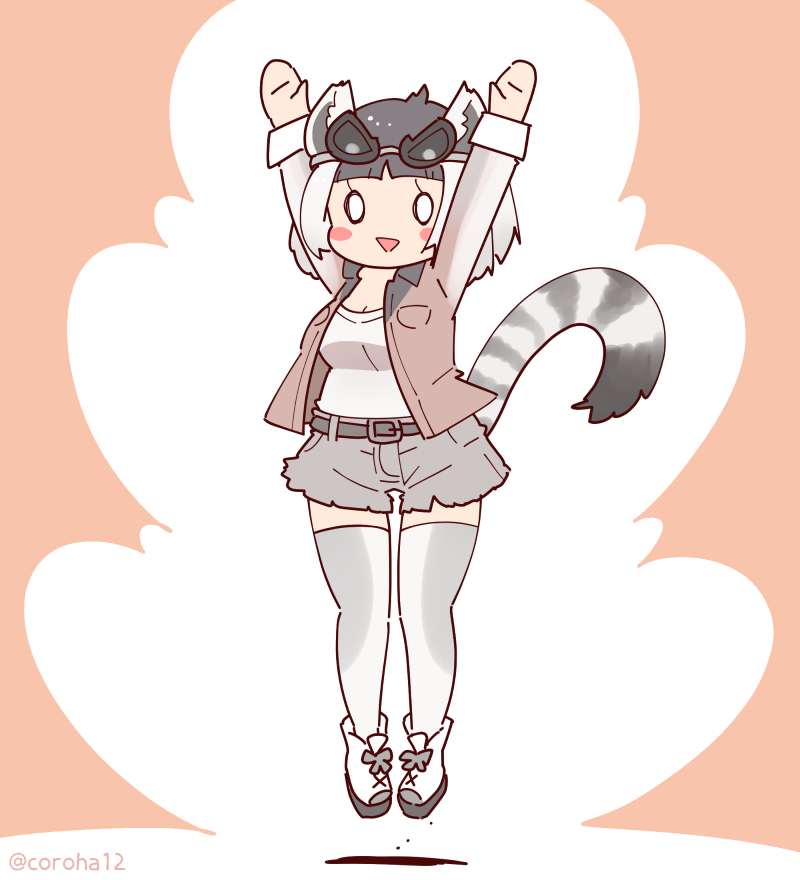 ring-tailed lemur (kemono friends and 1 more) drawn by coroha