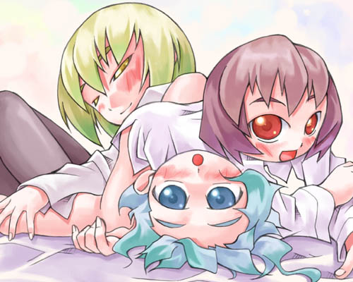 lunasa prismriver, merlin prismriver, and lyrica prismriver (touhou) drawn by nyagakiya