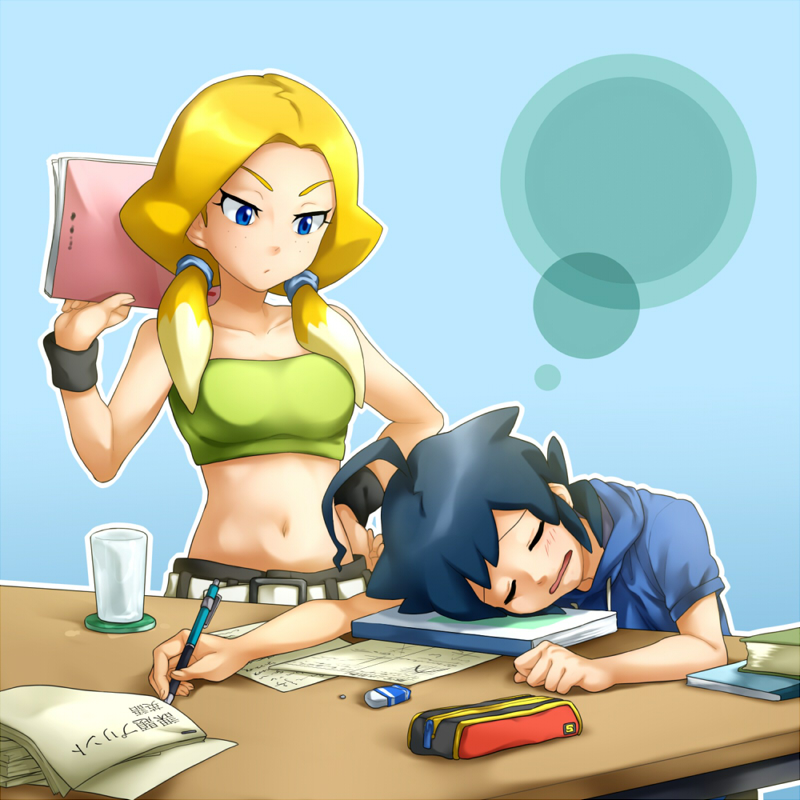 oozora hiro and jessica kaios (danball senki and 1 more) drawn by komame_(st_beans)
