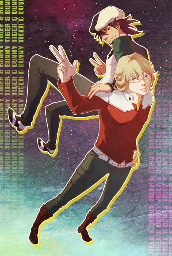 barnaby brooks jr. and kaburagi t. kotetsu (tiger & bunny) drawn by aoinekonome