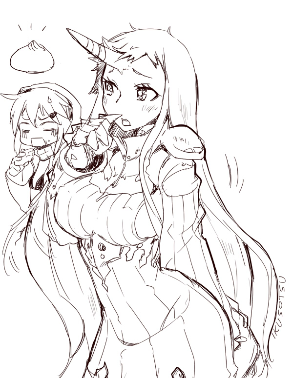 seaport princess and re-class battleship (kantai collection) drawn by ikusotsu