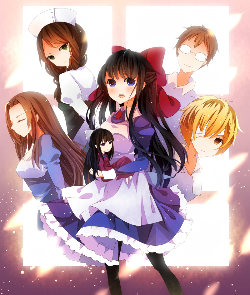 aya drevis, robin, maria, alfred drevis, and monika drevis (mad father) drawn by xiao_guiling