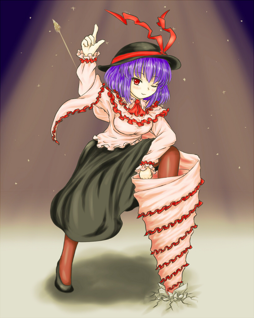 nagae iku and kamen rider fourze (touhou and 3 more) drawn by rikurakurenku