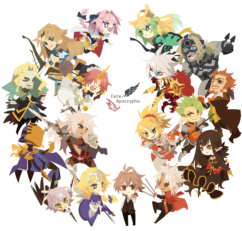 jeanne d'arc, astolfo, mordred, jack the ripper, atalanta, and 12 more (fate and 1 more) drawn by kuroihato