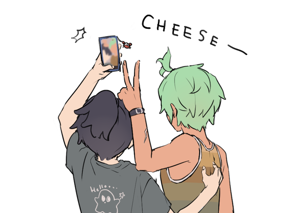 cove holden and main character (our life: beginnings and always) drawn by ryuuieu