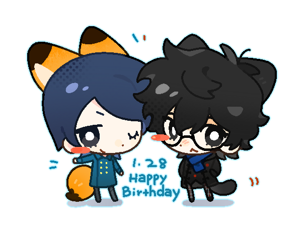 amamiya ren and kitagawa yuusuke (persona and 1 more) drawn by emitou_fo