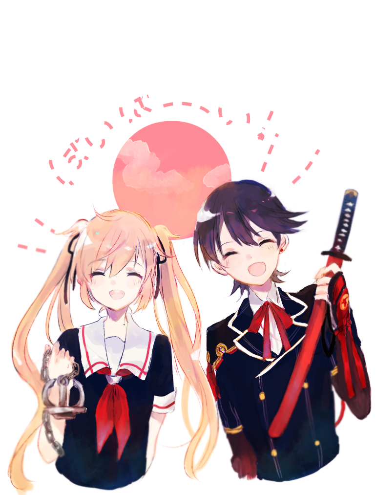 murasame and horikawa kunihiro (kantai collection and 1 more) drawn by namugi