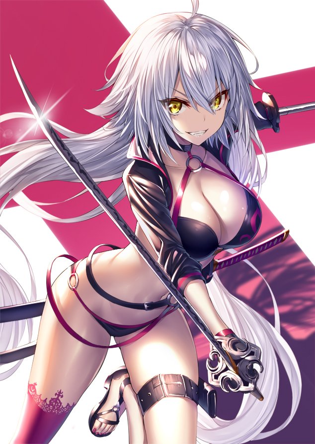 jeanne d'arc alter (fate and 1 more) drawn by heirou
